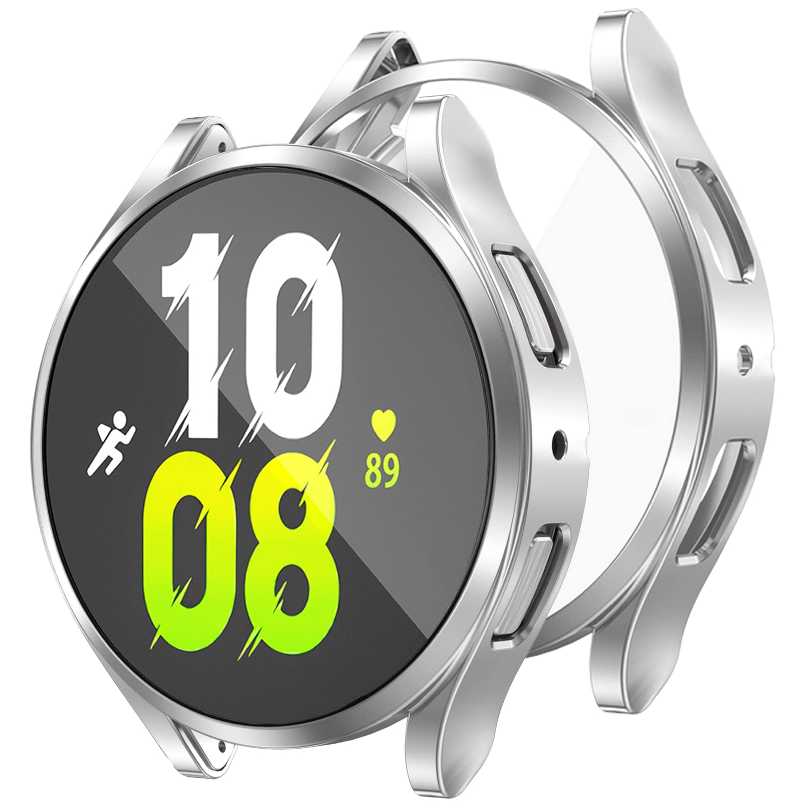 Coque pour Samsung Galaxy Watch 4/5 44mm 40mm classique 46mm 42mm protecteur d'écran TPU couverture de pare-chocs complète pour montre 5 pro 45mm: Couleurs mélangées / 9 Pouces