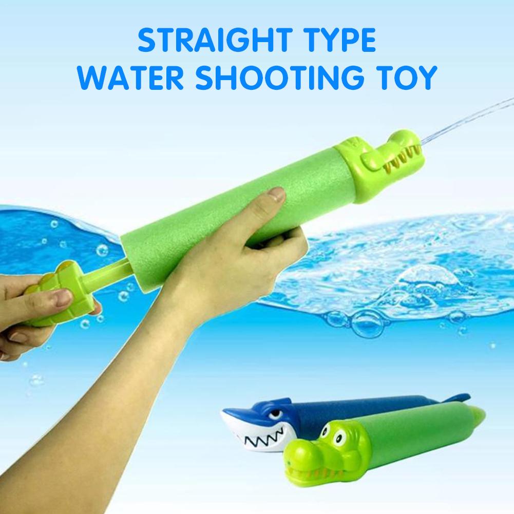 Leuke 3D Haai Vormige Waternevel Speelgoed Zomer Strand Pull-type Parel EVA Plastic Water Zwemmen Pop Water Schieten speelgoed