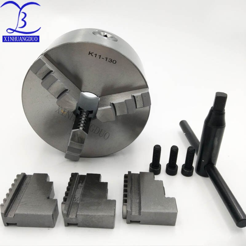 K11-130 3 jaw chuck/130MM manual lathe chuck/3-Jaw Self-centering HardenedSteel Chuck