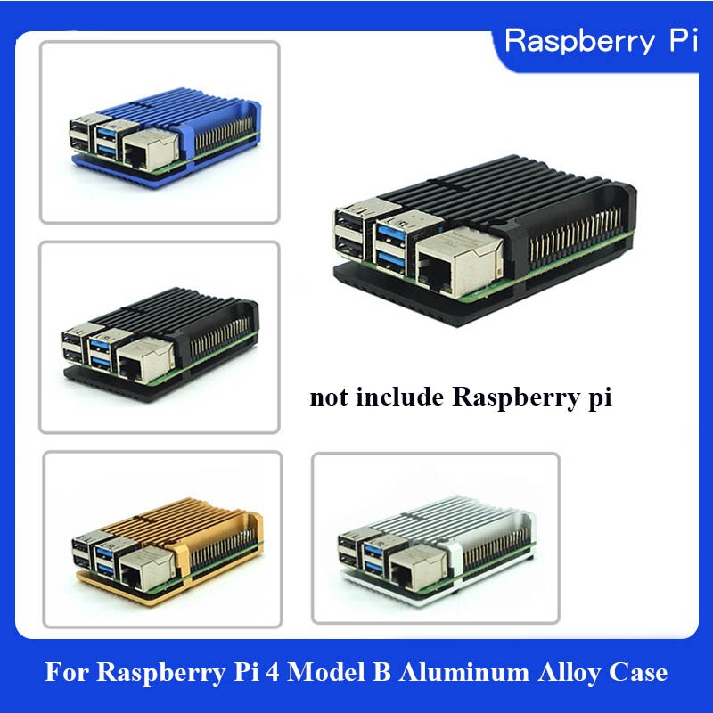 Raspberry Pi 4 Model B Aluminum Alloy Case CNC Box Housing for Raspberry Pi 4 Model B