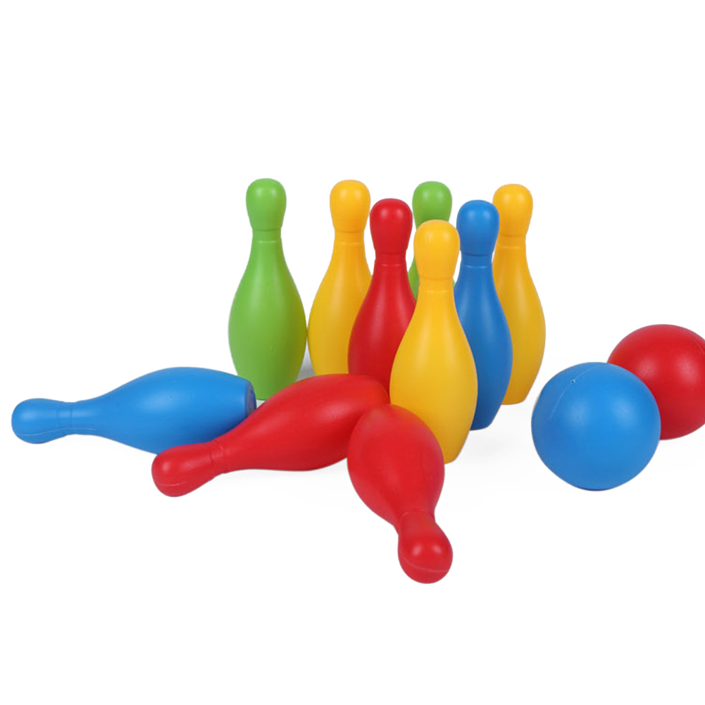 Bowling Speelgoed Set Kleurrijke Ouder Kind Kleuterschool Indoor Outdoor Games Peuter Thuis Grappige Vroege Onderwijs Sport Niet Giftig: 11cm