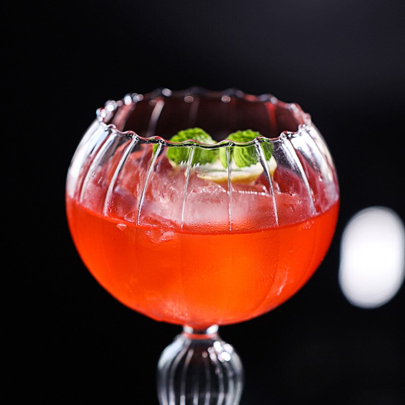 300ml pumpa form cocktail bägare glas personlighet juice glas genomskinligt vin champagne glas bar party drinkware