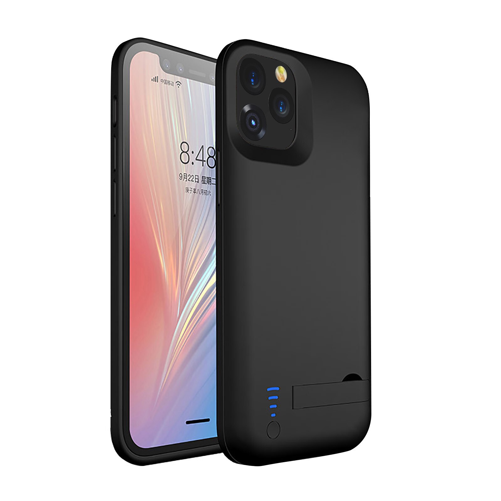 For Iphone 12 Pro 6.1inch Battery Case 5000mAh Extended Charger Power Cover For Wireless Charging Battery Magnetic Power Bank: iPhone 12 pro Max