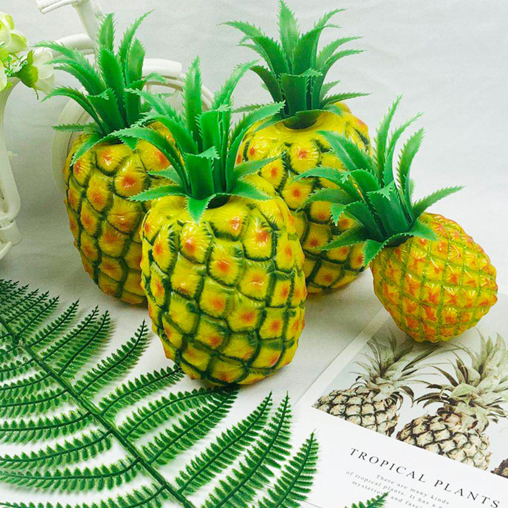 Simulation Pineapple Photography Props Resin Home Decorations Artificial Fruit Decoration Foam Plastic For Hotel Bar