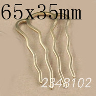 5 pz/lotto Retro 4 Denti del Pettine Dei Capelli Accessori In Argento di Colore Della Forcella Dei Capelli di Usura Dell'annata Barrette Risultati Dei Monili: Gold 65x35mm