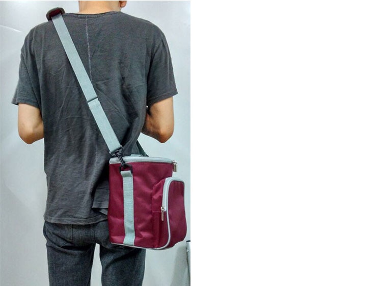 6L thermische lunch tas picknick box thermos vat vorm koeltas ice pack blikjes houder voedsel dranken wijn geïsoleerde carrier cool bag