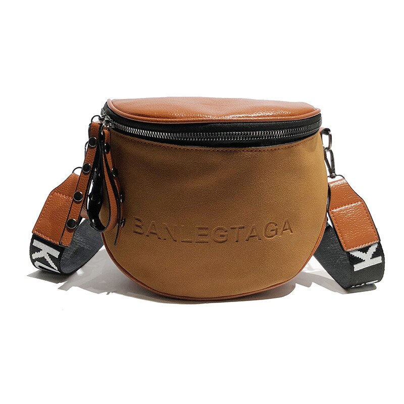 PU Leather Shoulder Bags Lady Simple Shell Shoulder Bag Casual Messenger Packbag For Women Sports Handbag Purse: Brown