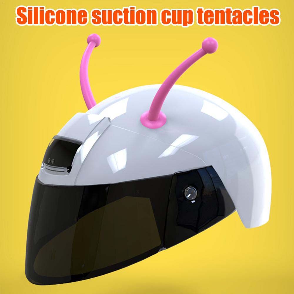 Antenne pour casque de moto, 1 pièce, ventouse pour bébé, abeille, escargot, tentacules, cornes, accessoires décoratifs, ventouse, décoration douce