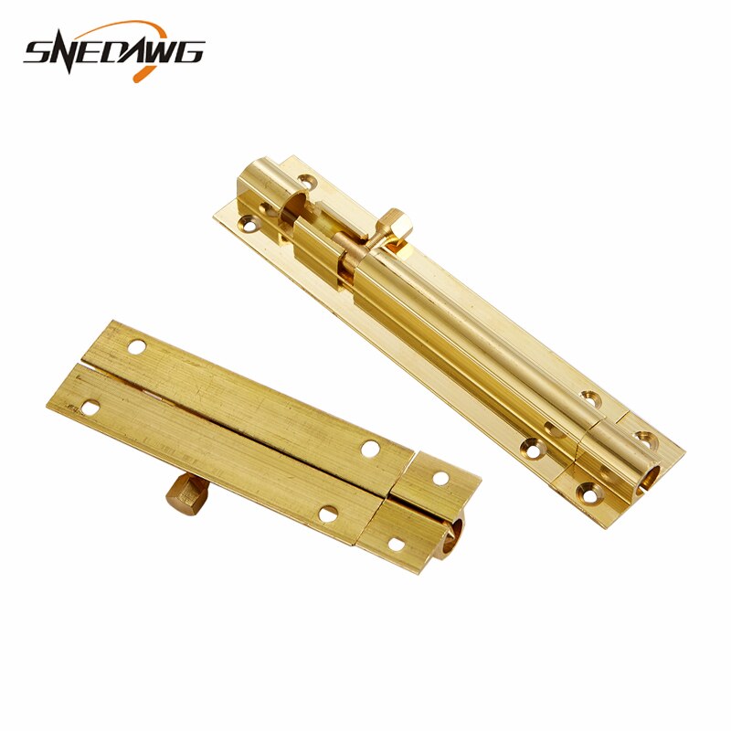 Brass Barrel Bolt 1.5/2/.2.5/3/4/5inch House Security Barrel Door Bolt Home Gate Window Safety Hardware Barrel Bolt Lock Latch