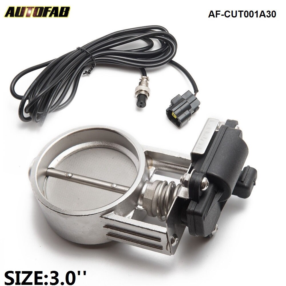 2 "/2,25"/2,5 "/2,75"/3 "Abgas Ventil Klappe Kontrolle Elektrische Auspuff schneiden aus Ventil Für Auspuff Catback Fallrohr AF-schneiden001A25: size 3.0 zoll