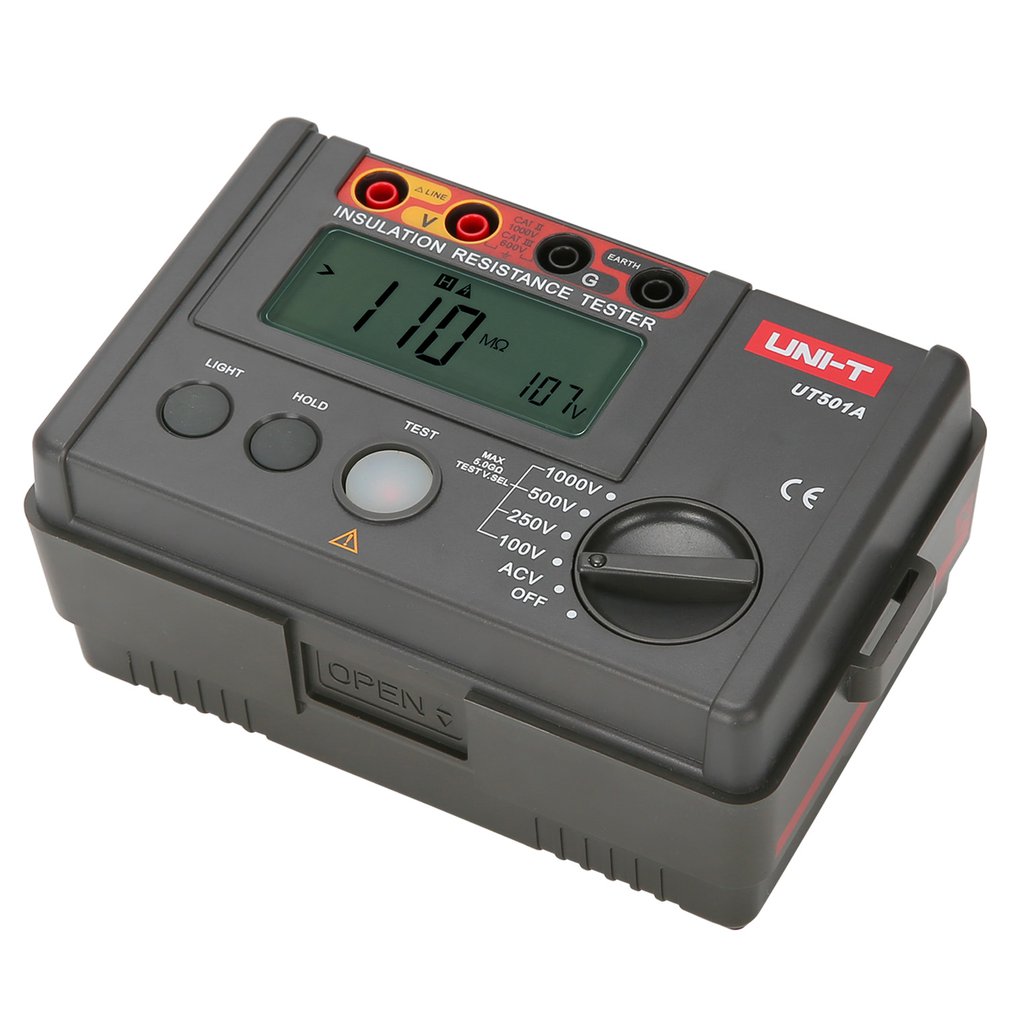 UT501A Insulation Resistance Meter Earth Voltage Meter Megohmmeter Voltmeter Insulation Resistance Tester