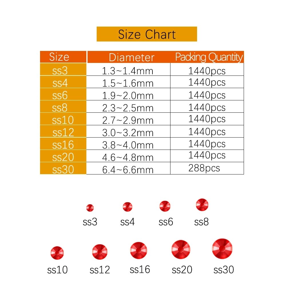Zwart Alle-Size Crystal Ab Diamanten, Glas Frosted Diamanten Voor Nail Art En Stof Decoratie