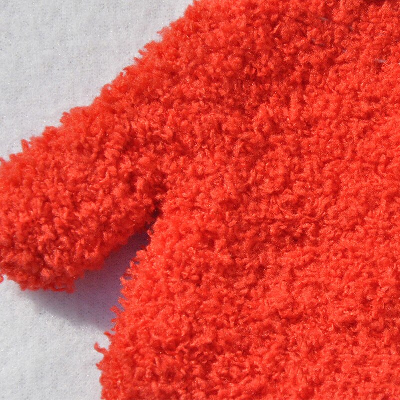 Winter Warm Plus Velvet Thick Gloves Cute Winter Kids Gloves Coral Fleece Children Plush Full Finger Keep Warm Solid Gloves