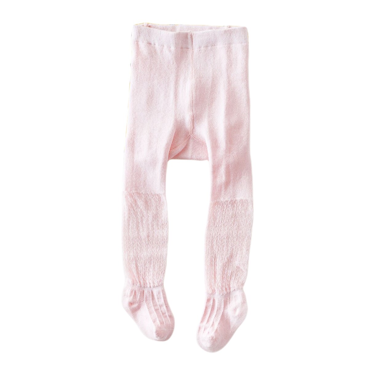 Simples menina cor sólida leggings verão bebê anti-mosquito malha respirável uma peça meia-calça: Rosa / 12-24 months