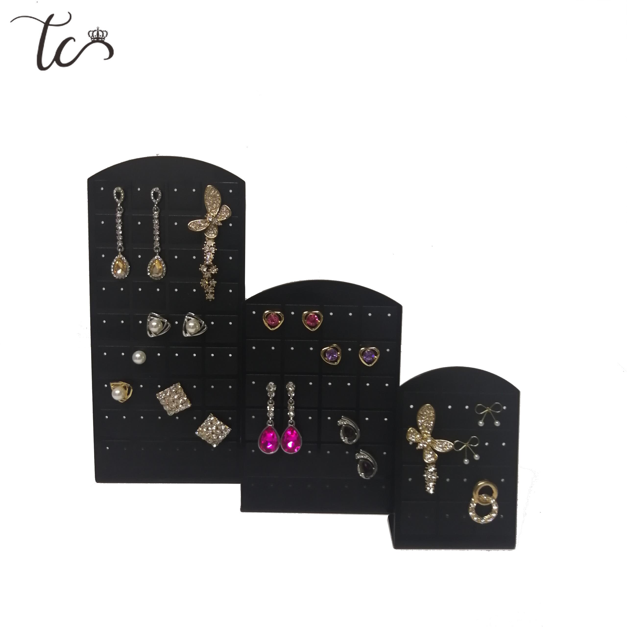 Support pour boucle d'oreilles support boucles d'oreilles présentoir en plastique boucle d'oreille organisateur bijoux support organisateur De Joyas pour 12/24/36 paires