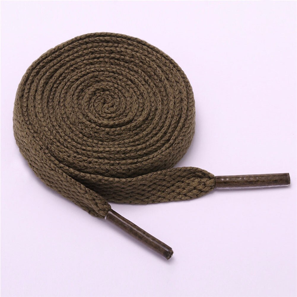 15 Kleuren Schoenveter Een Paar Klassieke Polyester Platte Veters 80Cm/100Cm/120Cm Sport Casual veters: Bruin / 100cm