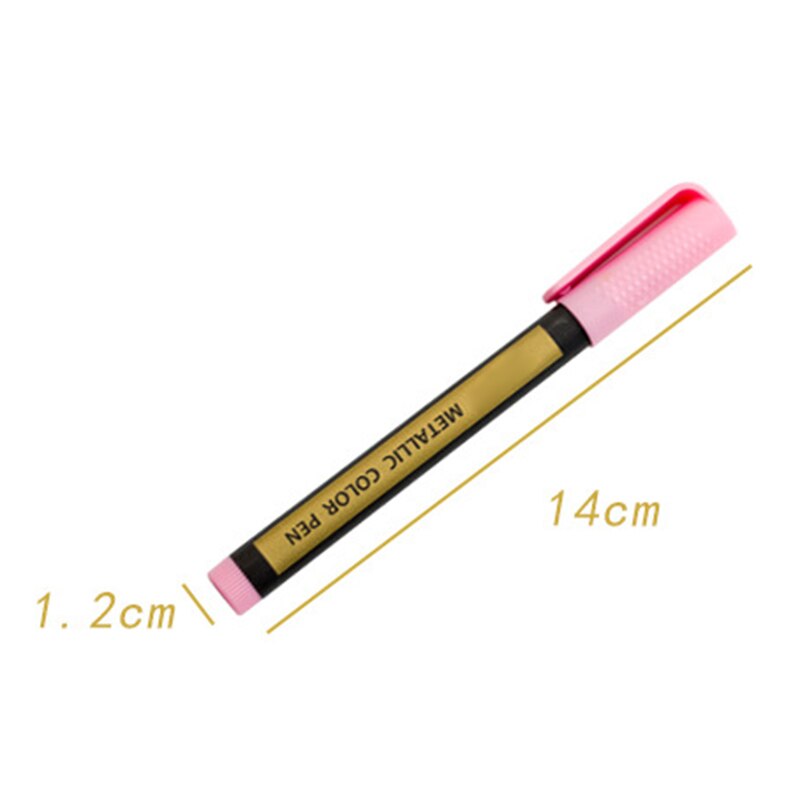 10pcs Metallic Paint Marker Pens for Rock Painting Ceramic Glass Wood Fabric Scrapbook Journals Photo Albums Card DTT88