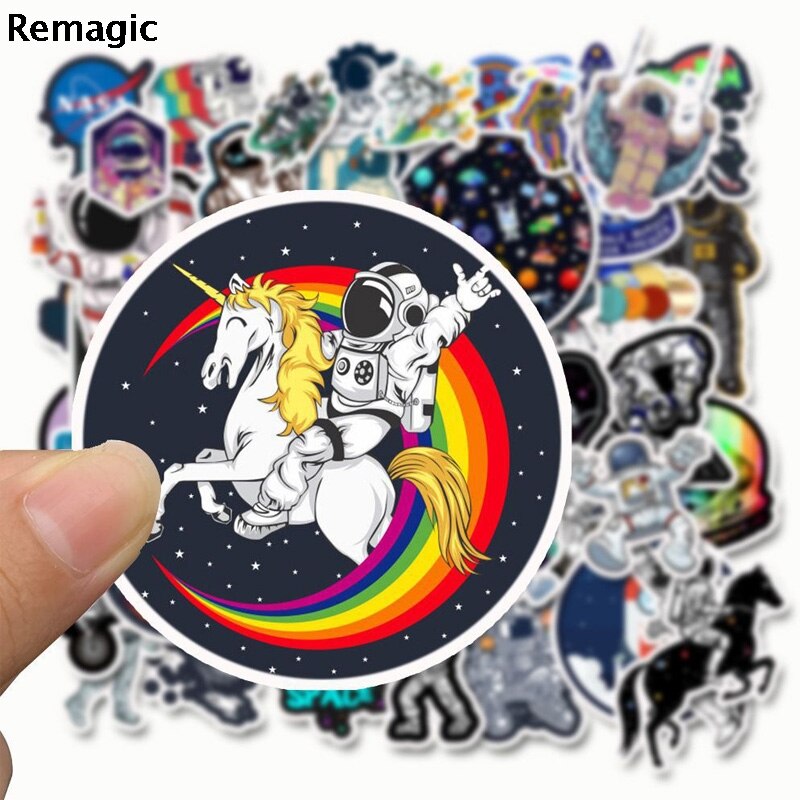 50 Uds espacio astronautas arquitectura Sticker pack fans anime vintage parche cosplay diy scrapbooking etiqueta engomada del ordenador portátil del teléfono