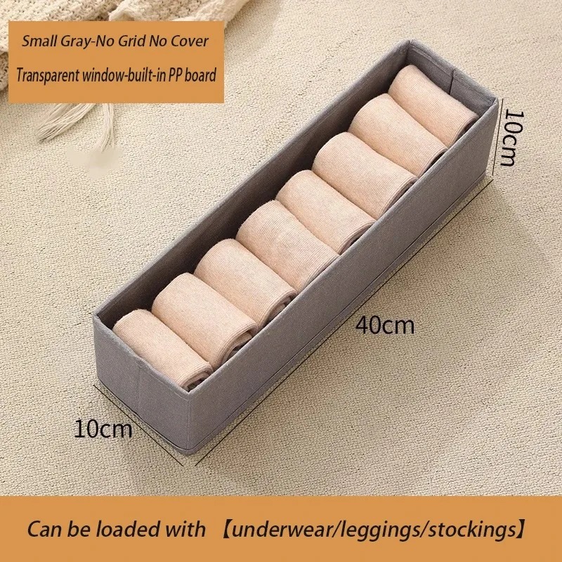 1PC Verdickte Oxford Stoff Faltbare Hosen Kleidung Lagerung Kasten Organizer für Kleiderschrank Schrank Schublade Schlafzimmer Heimat Organisation: Licht Grau