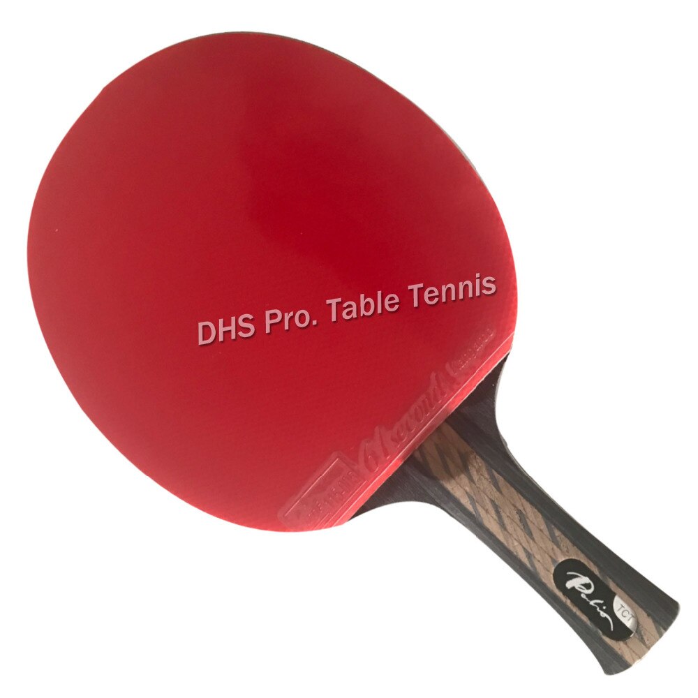 Pro Combo Racket Palio TCT blade met 2x 61 tweede kangoeroe rubber met spons