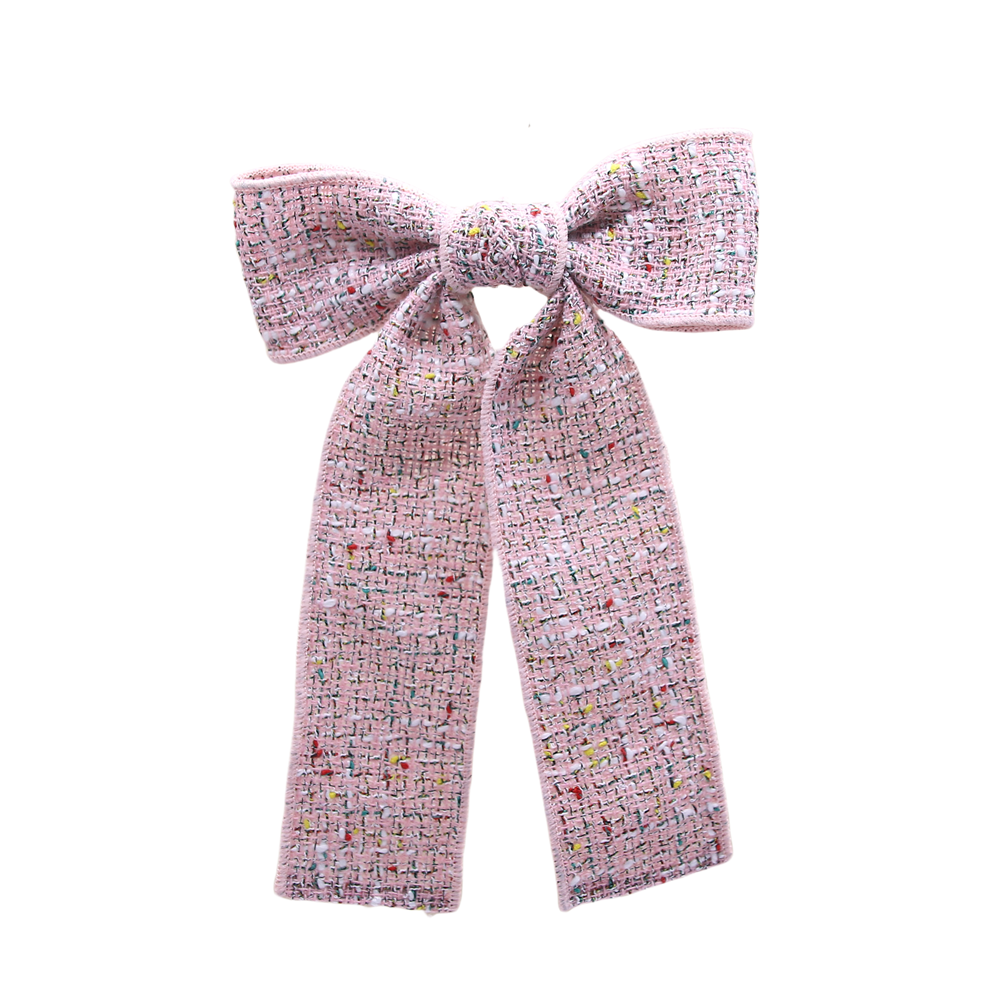 Trendy, kleine, geurige haaraccessoires met strikjes en grote clips voor meisjeshoofdbanden en haarstrikjes.: Roze