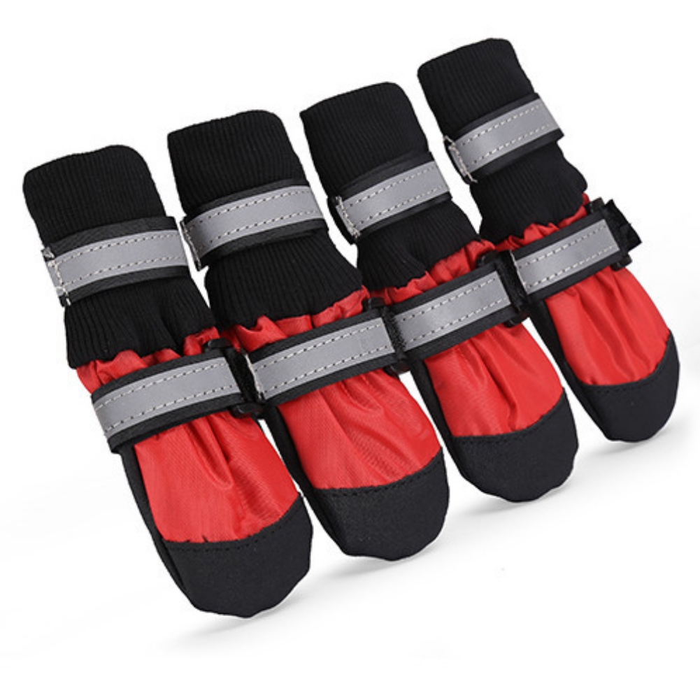4 Stk/set Huisdier Waterdichte Regen Schoenen Voor Medium Grote Honden Poot Protectors Warme Regen Laarzen