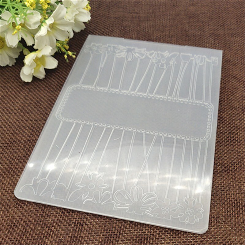 Pretty Flower message print DIY Plastic Embossing Folders for DIY Scrapbooking Paper Craft/Card Making Decoration Supplies