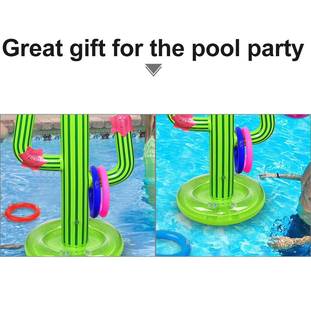 1 Set Pool Toys Summer Party Pool Games Swimming Pool Ring Toss Game