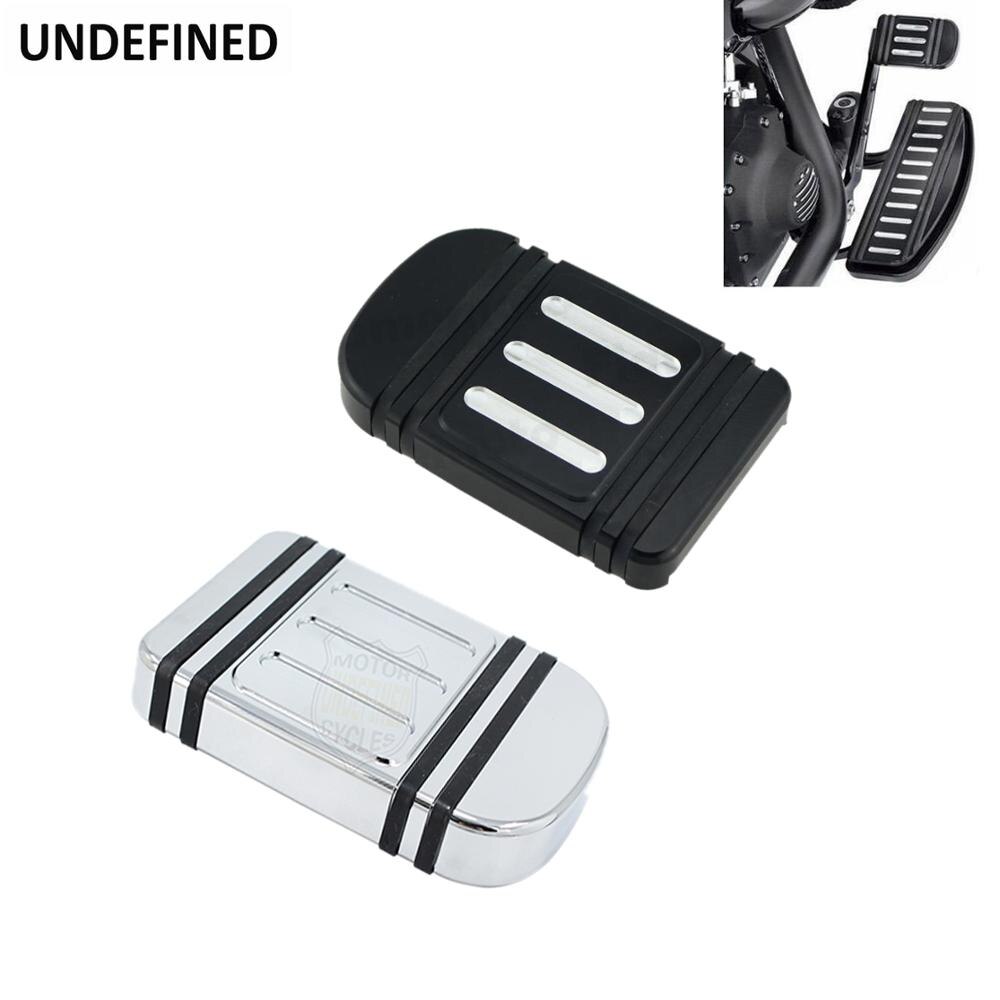 Motorcycle CNC Large Brake Pedal Pad Cover Foot Pegs For Harley Touring Road King Street Glide FLH Softail FXST Dyna FLD Trike