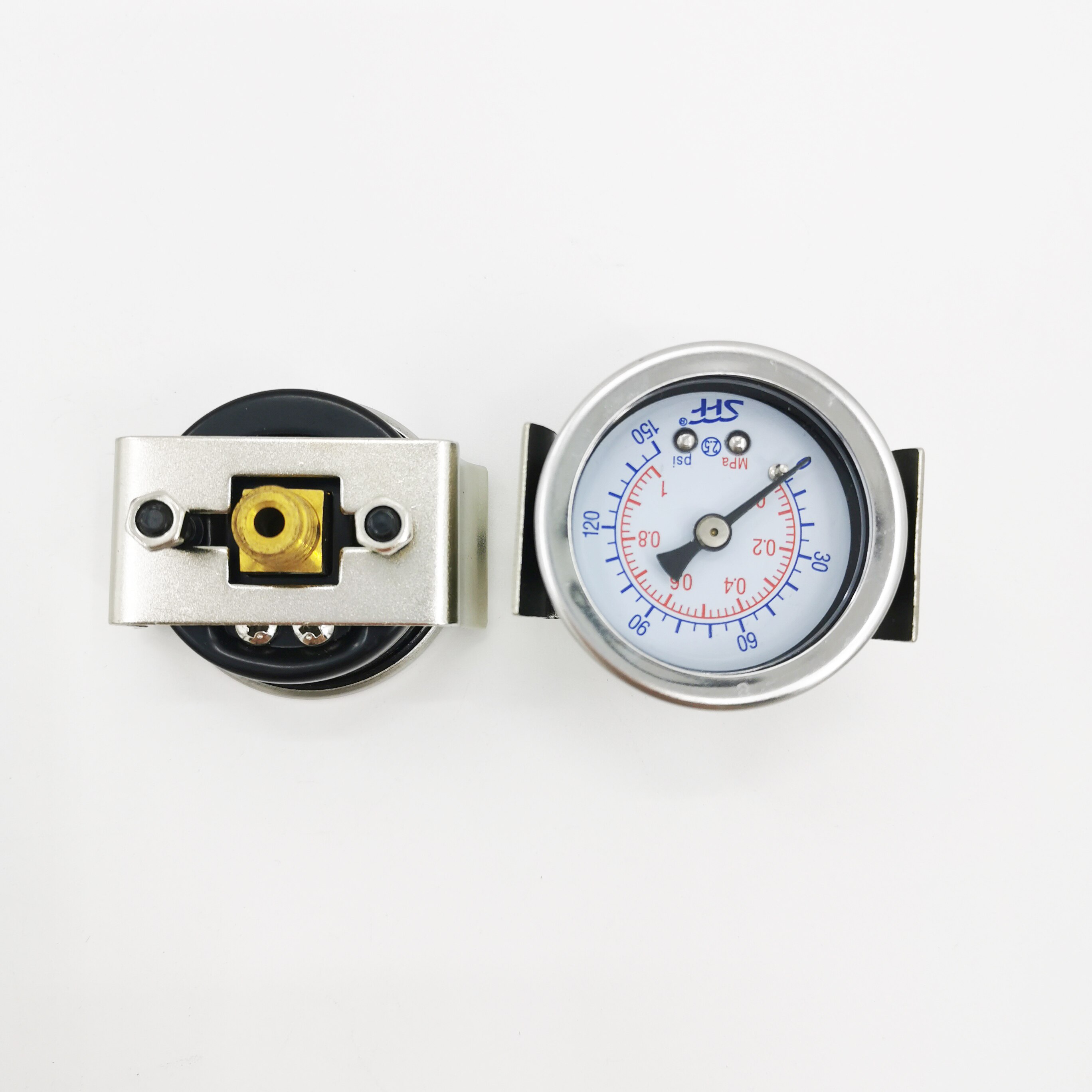 Pressure Gauge 0-1MPa / 0-150psi Air Compressor Pneumatic Hydraulic Fluid Pressure Gauge