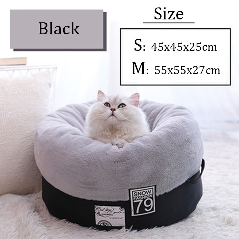 RFWCAK-sac chauffant pour animal de compagnie, coussin de couchage pour chiens et chats, tapis, niche, pour chiots, niche, chenil, litière pour animaux domestiques: Black / S 45x45x25cm