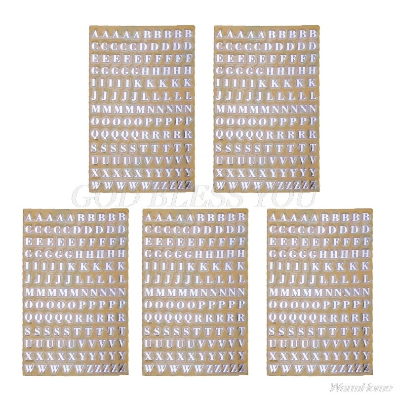 5Pcs 3mm Alphabet Letters Chunky Glitter Epoxy Resin Decorative Stickers Engkish Letters Numbers UV Epoxy Resin Fillings F20 21: S-A