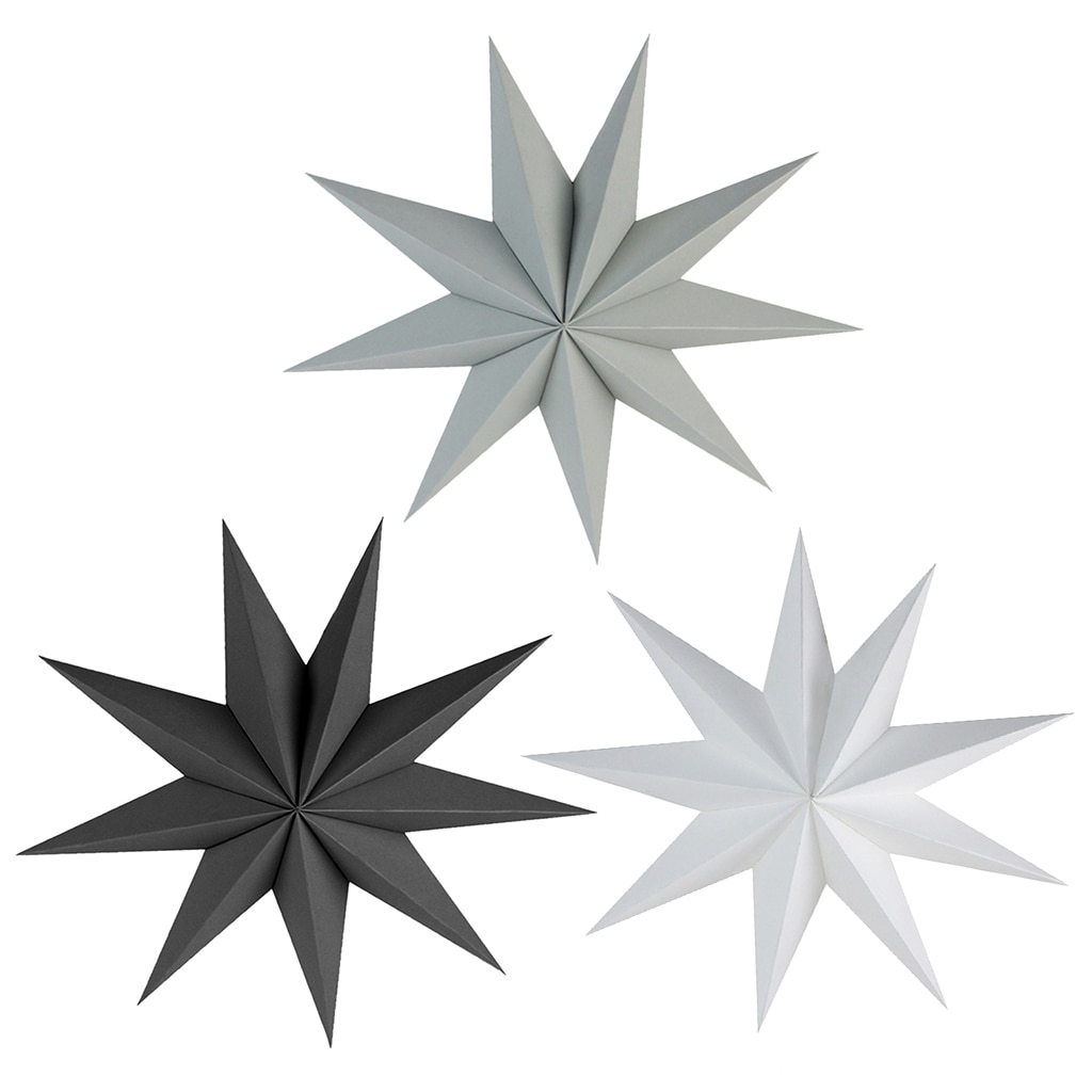 45cm 60cm Nine Angles Paper Star Decoration Tissue Paper Star Lantern Hanging Stars For Christmas Party Decor