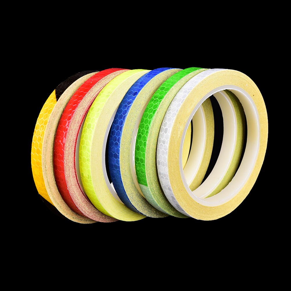 1Pc Fluorescent MTB Bike Bicycle Reflective Stickers Cycling Motorcycle Strip Decal Tape Safety