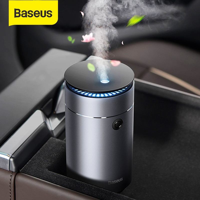 Baseus Luchtbevochtiger Metalen Luchtbevochtiger Aromatherapie Diffuser Voor Thuis Car Office Usb Smart Ultrasone Luchtbevochtiger