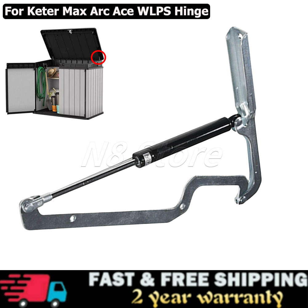 2x Elevador De Gas WLPS Para Bisagras De Cubo De Basura Keter Max Arc Ace - Cierre Suave, Fácil Instalación