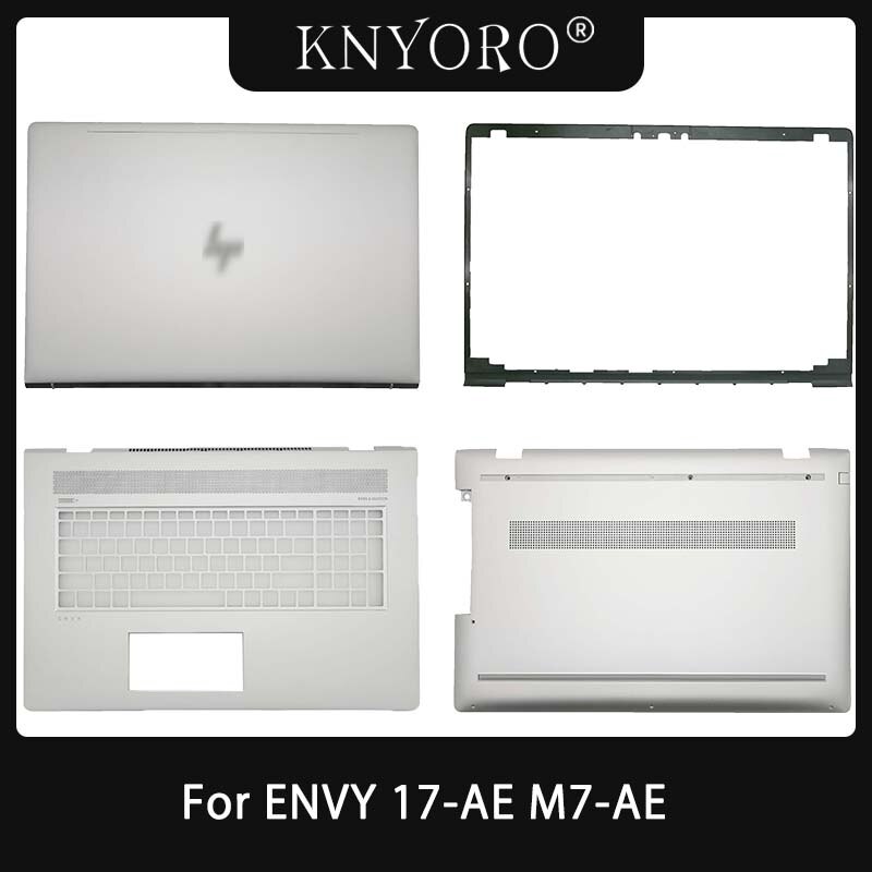 4 sztuk osłona ramy laptopa zestaw LCD tylna pokrywa i pokrywa przednia i podparcie dłoni i dolna obudowa dla HP ENVY 17-AE M7-AE Notebook części zamienne