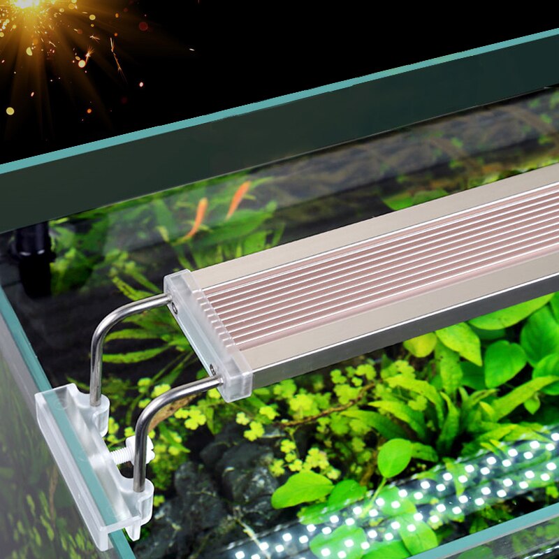 Sunsun ade akvarium led belysning lampe vandplanter akvarium led lys ultra slank 6500-7500k
