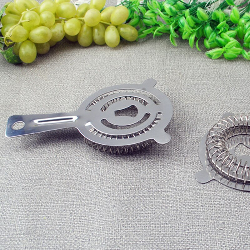 Superficie pulida de de acero inoxidable coctelera de vino colador de hielo barman bar KTV café herramientas para el hogar FILTRO DE colador