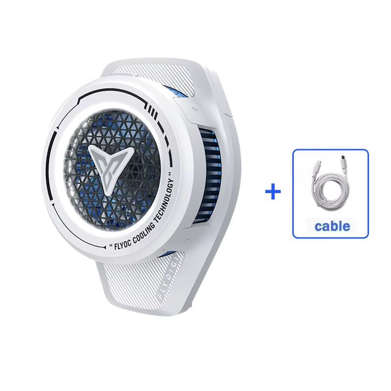 Flydigi B8X Cellphone Cooler Frequency Conversion Super Heat Dissipation Magnetic Radiator RGB Light For Iphone Ipad Android: Dark Blue