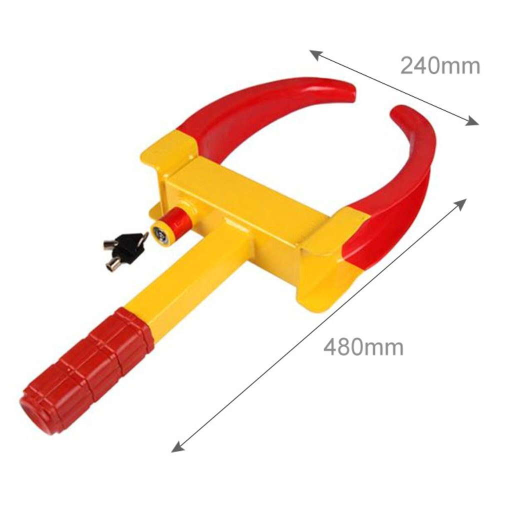 Heavy Duty 9 Holes Wheel Tire Lock Clamp Anti-Theft Safe Parking Boot for Car Truck SUV Boat ATV RV Accessories