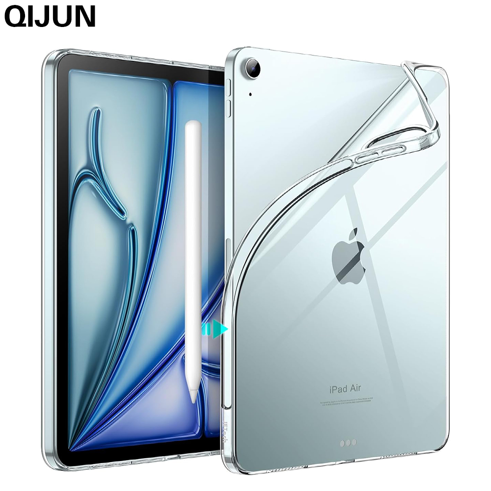 Custodia trasparente per iPad Air 11 pollici 2024 Air 13 2024 Custodia morbida in silicone Tpu Airbag Cover antiurto Funda per Pro 11 "13'' 2