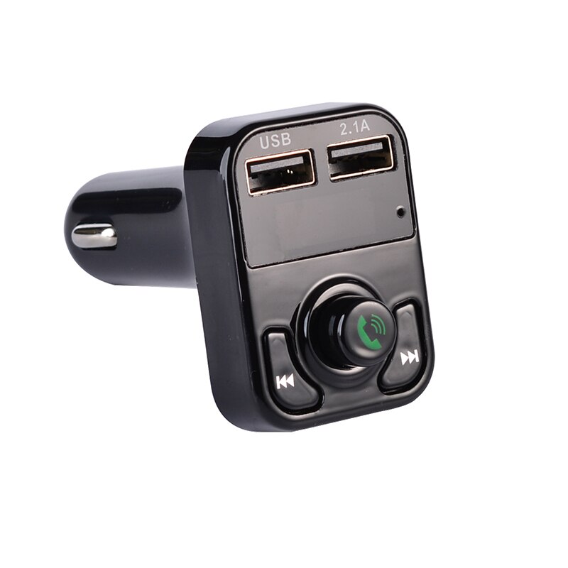 Transmetteur sans fil Bluetooth 5.0 FM pour voiture, mains libres, chargeur MP3, double affichage, lecteur équipé, double USB