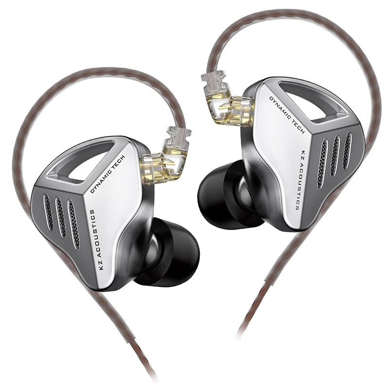 KZ ZVX auriculares dinámicos de graves HIFI, auriculares con Monitor de oído, auriculares deportivos con cancelación de ruido: Verde