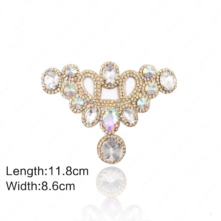 1pcs Bridal Wedding Party Shoes Accessories High Heels Shoes DIY Manual Rhinestone flower Sandals Boots Shoe Decorations Patches