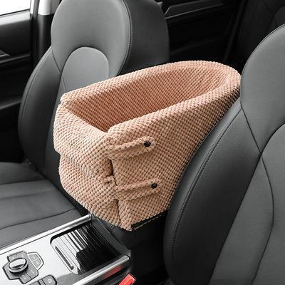 Tragbare Katze Hund Bett Für Auto Reise Zentrale Steuerung Auto Sicherheit Haustier Sitz Transport Hund Träger Schutz Für Kleine Hund Chihuahua: Schokolade