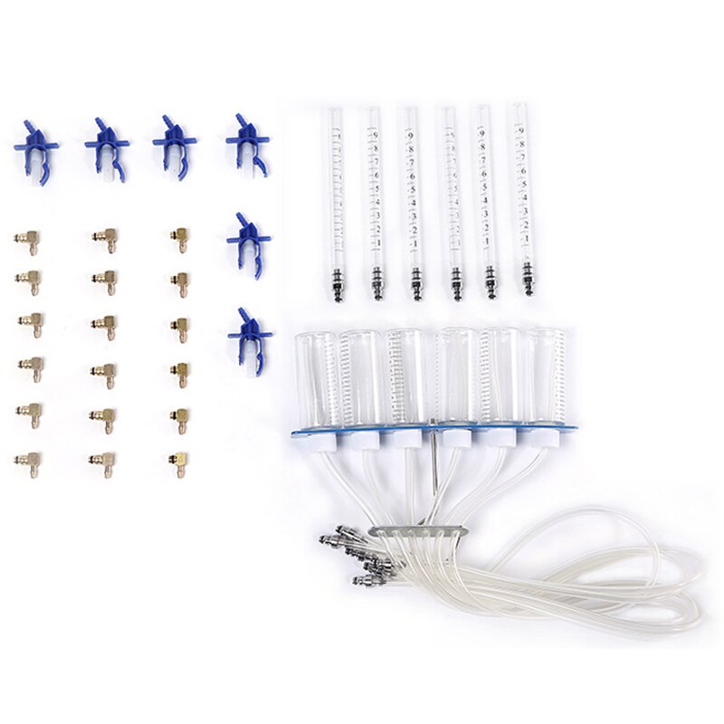 Diesel Injector Detection Tool Kit Common Rail Adaptor Fuel Tester Set Diesel Injector Flow Meter Test Tools