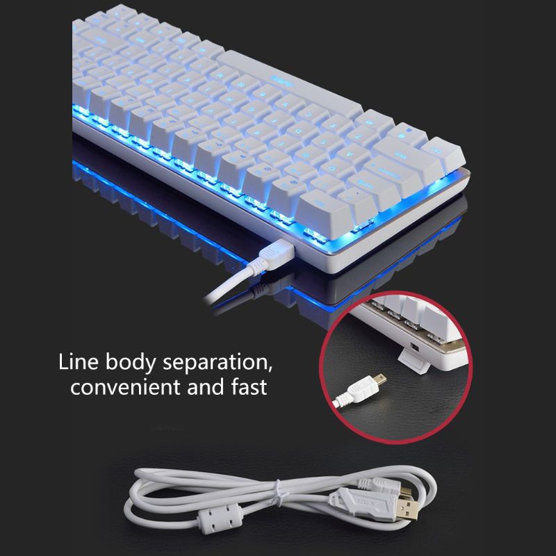 Ajazz AK33 Mechanical Keyboard 82 Keys Russian/English Layout Gaming Keyboard
