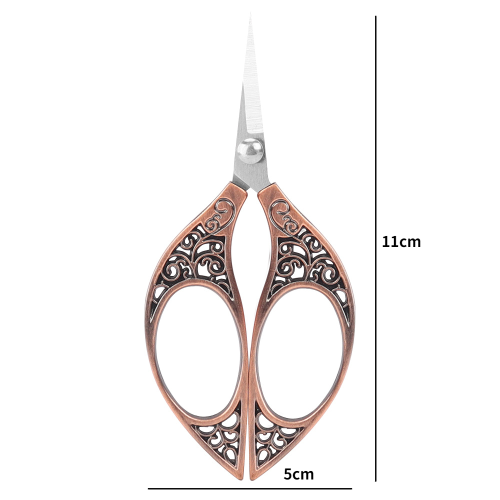 Retro Butterfly Small Scissors Tailor Cut Thread Head Cut Stainless Steel Office Handmade Embroidery Scissors Sewing Scissors