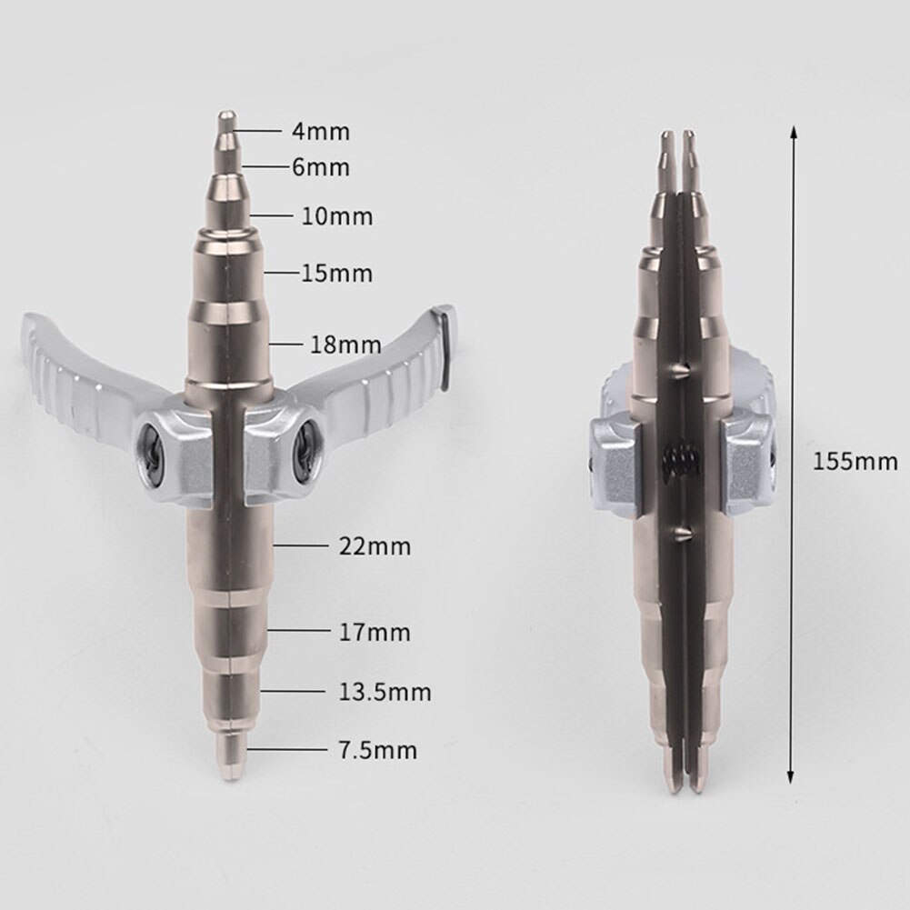 Easy Operate Copper Pipe Manual Tube Expander Power Tool Refrigeration Double End Ergonomic Alloy Practical